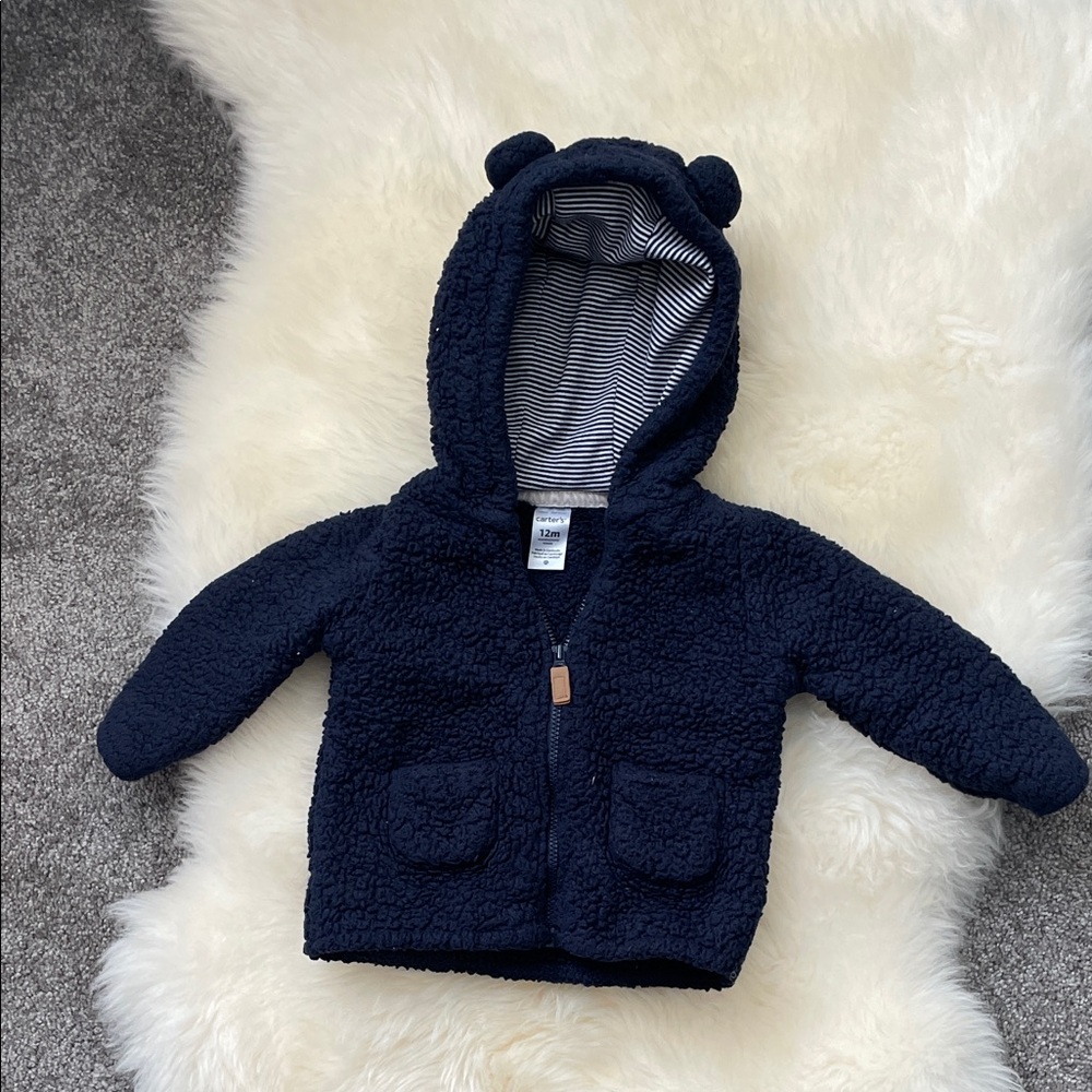Carter's Navy Fleece Baby Jacket